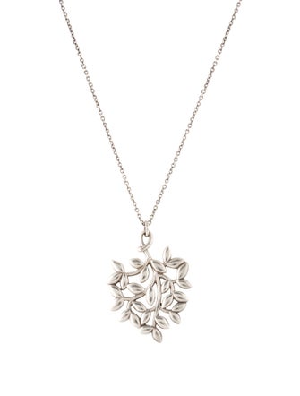 Tiffany & Co. Olive Leaf Pendant Necklace