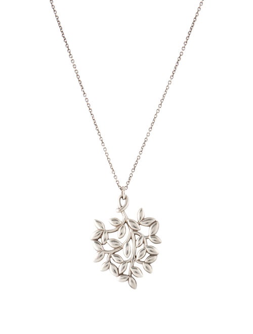 Tiffany & Co. Olive Leaf Pendant Necklace