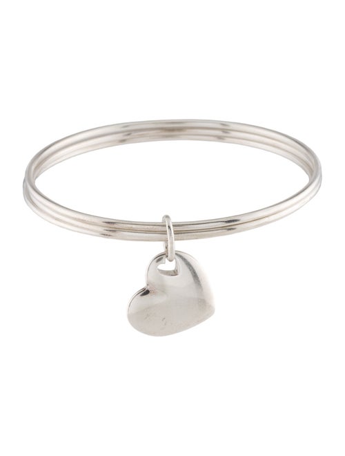 Tiffany & Co. Heart Charm Triple Bangle Bracelet