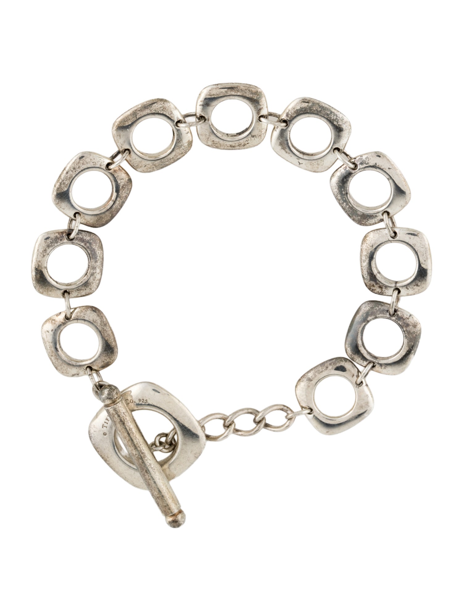 Tiffany & Co. Cushion Square Link Toggle Bracelet
