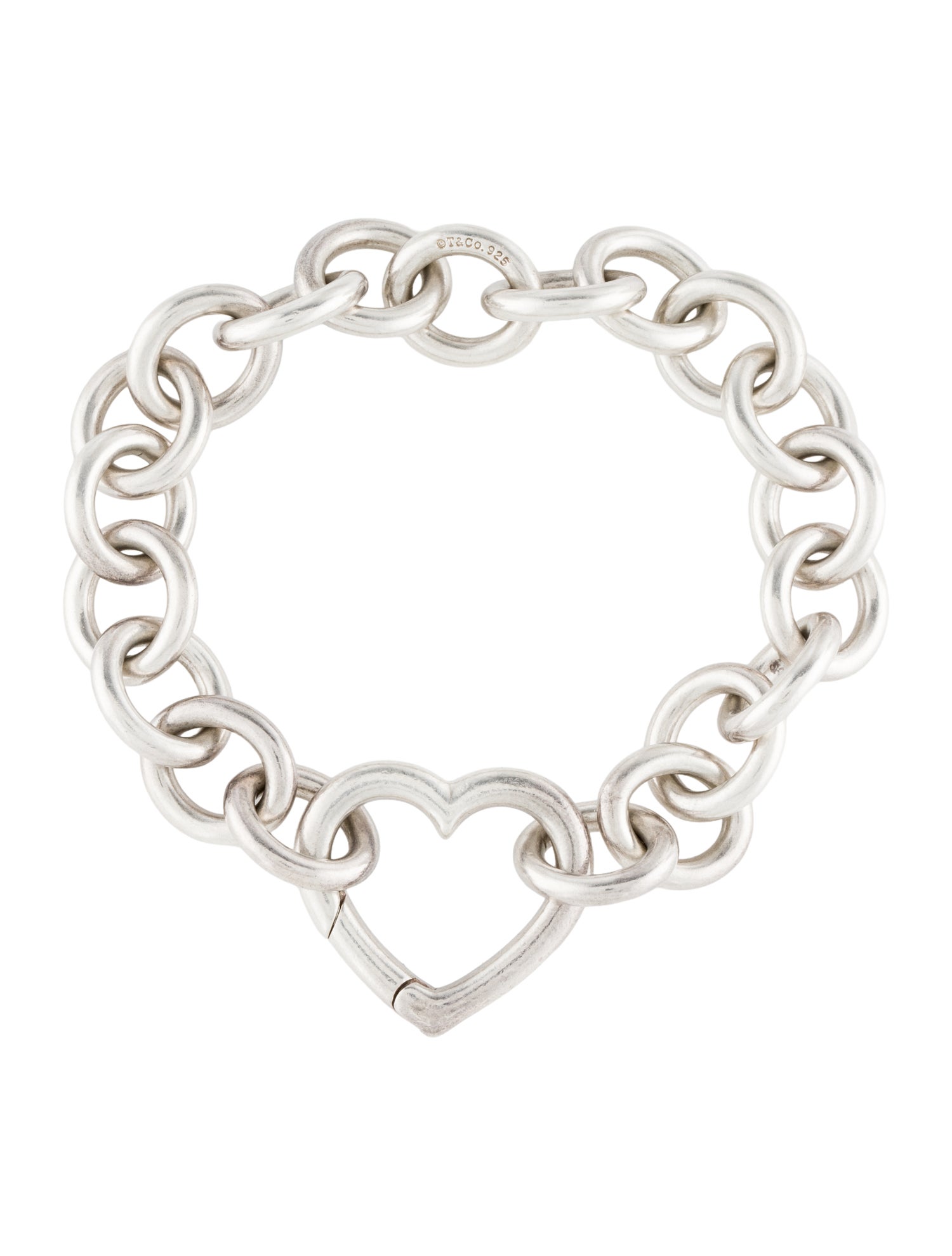 Tiffany & Co. Heart Clasp Link Bracelet
