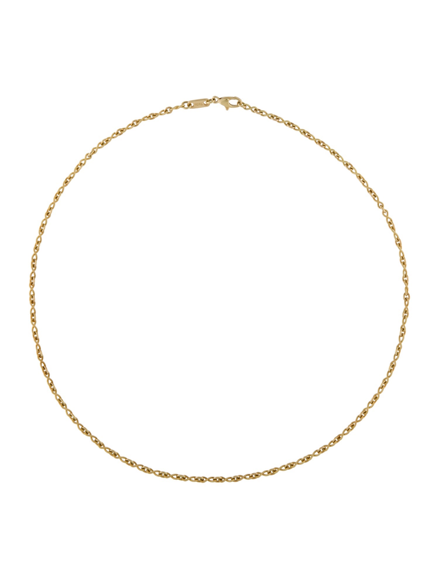Tiffany & Co. 18K Infinity Link Necklace