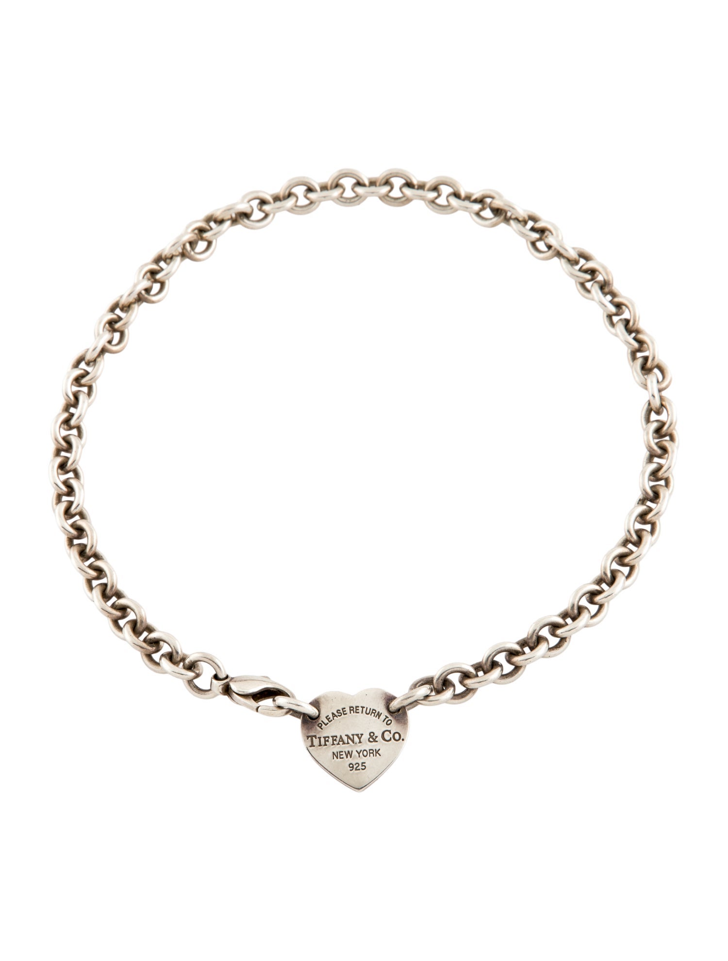 Tiffany & Co. Heart Tag Chain Link Choker