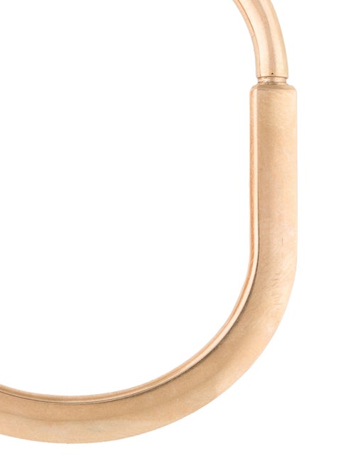 Tiffany & Co. 18K Lock Bangle Bracelet