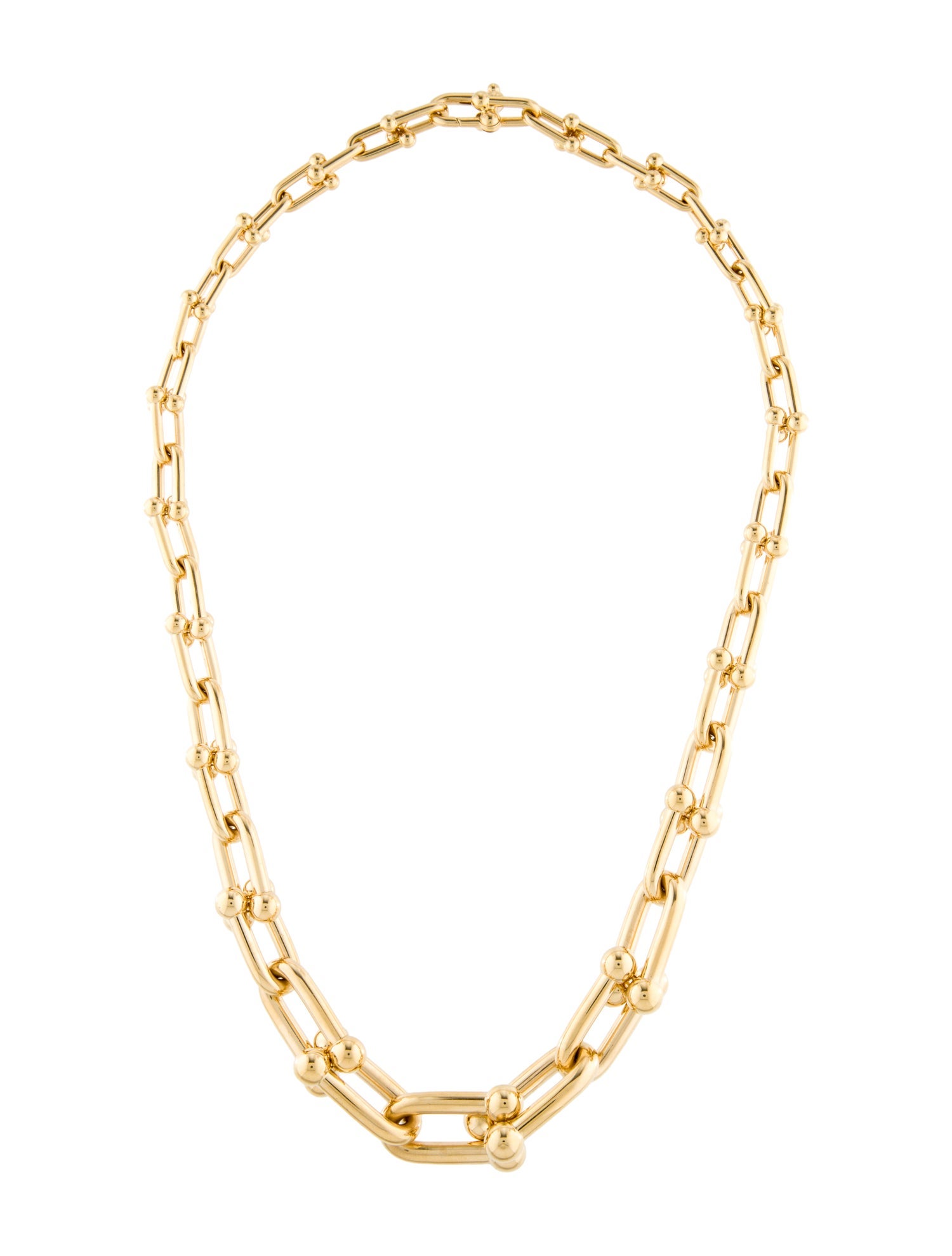 Tiffany & Co. 18K Graduated Link Necklace