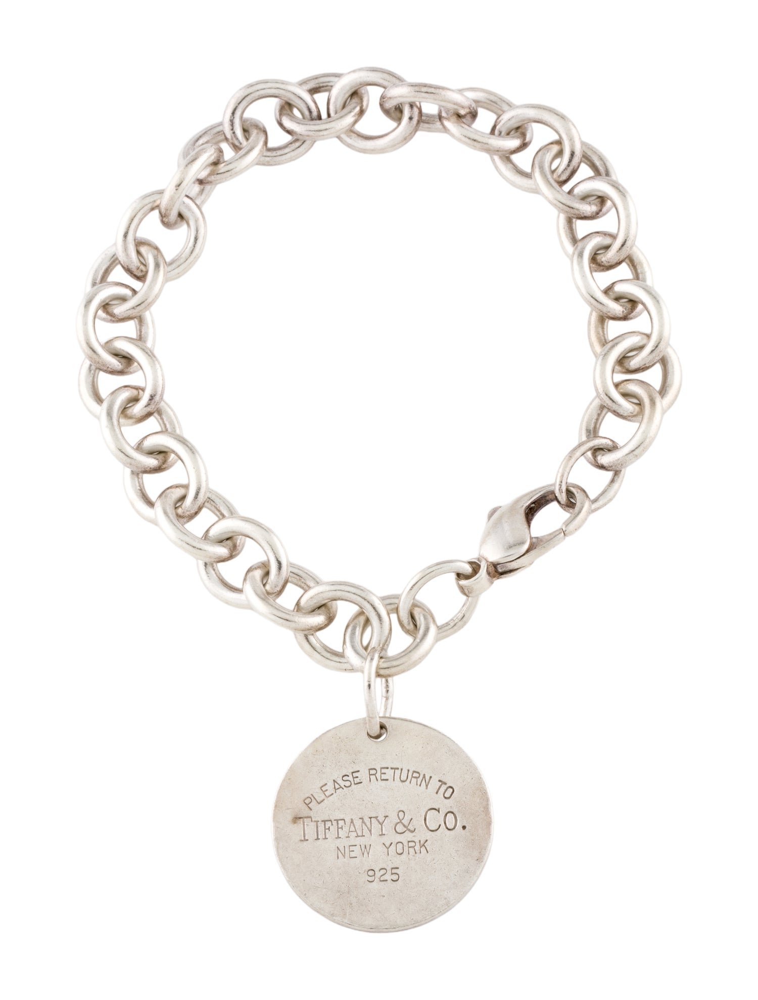 Tiffany & Co. Round Tag Charm Bracelet