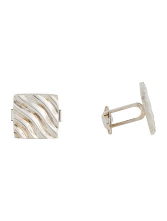 Tiffany & Co. Square Wave Cufflinks