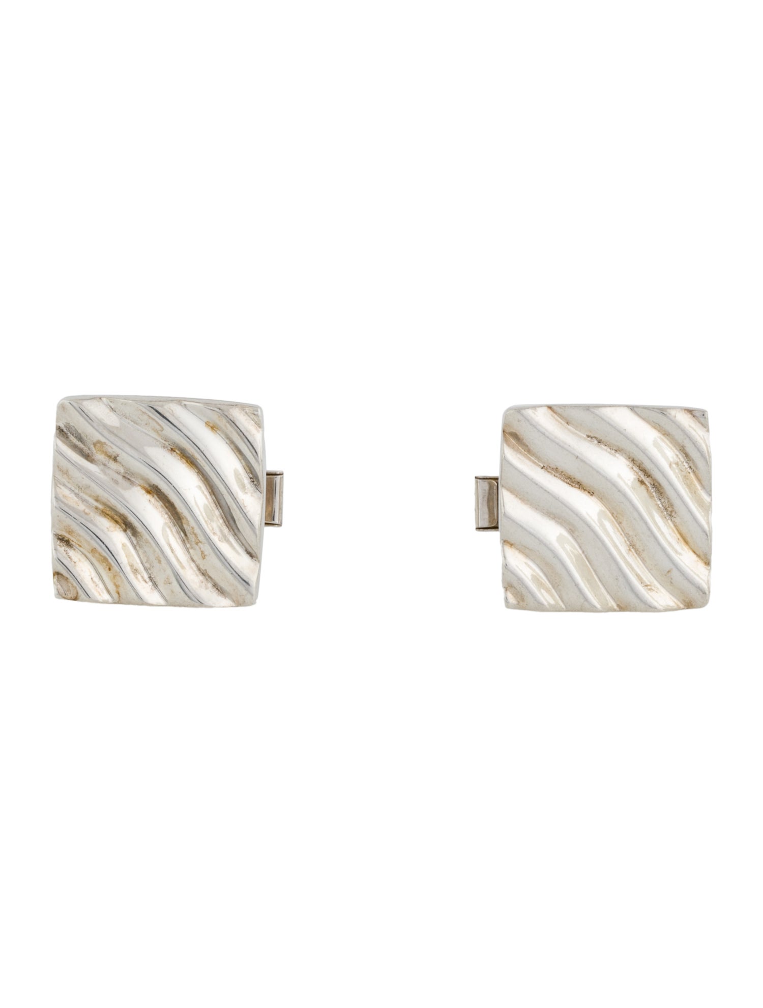 Tiffany & Co. Square Wave Cufflinks