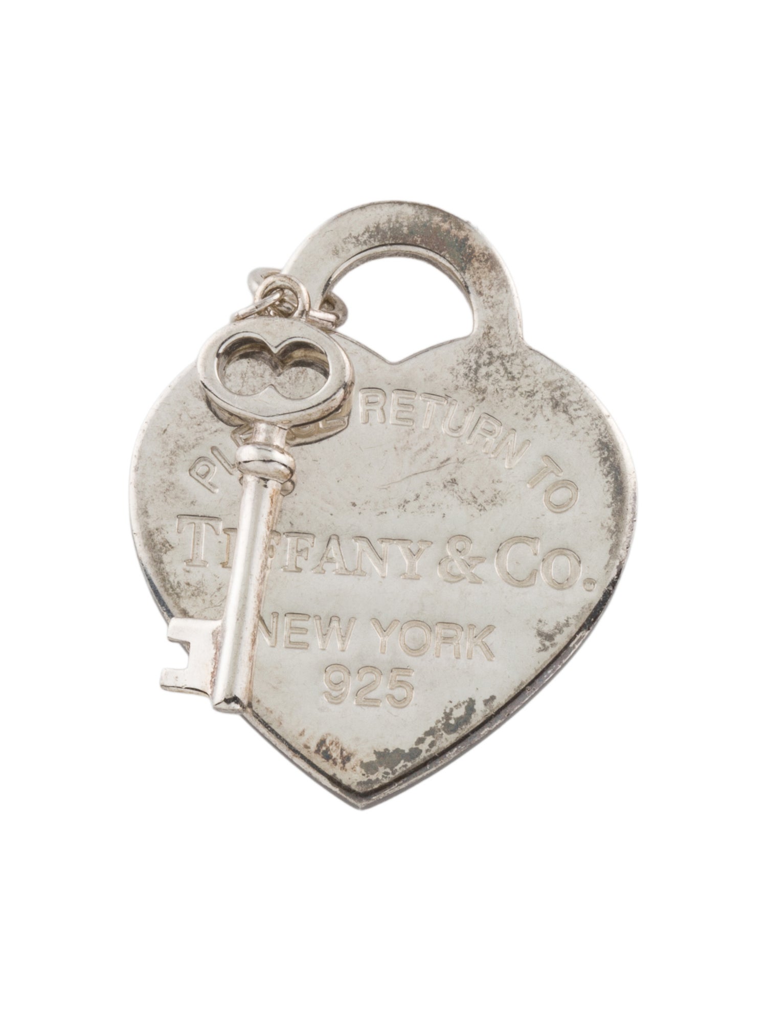 Tiffany & Co. Heart Key Charm Pendant