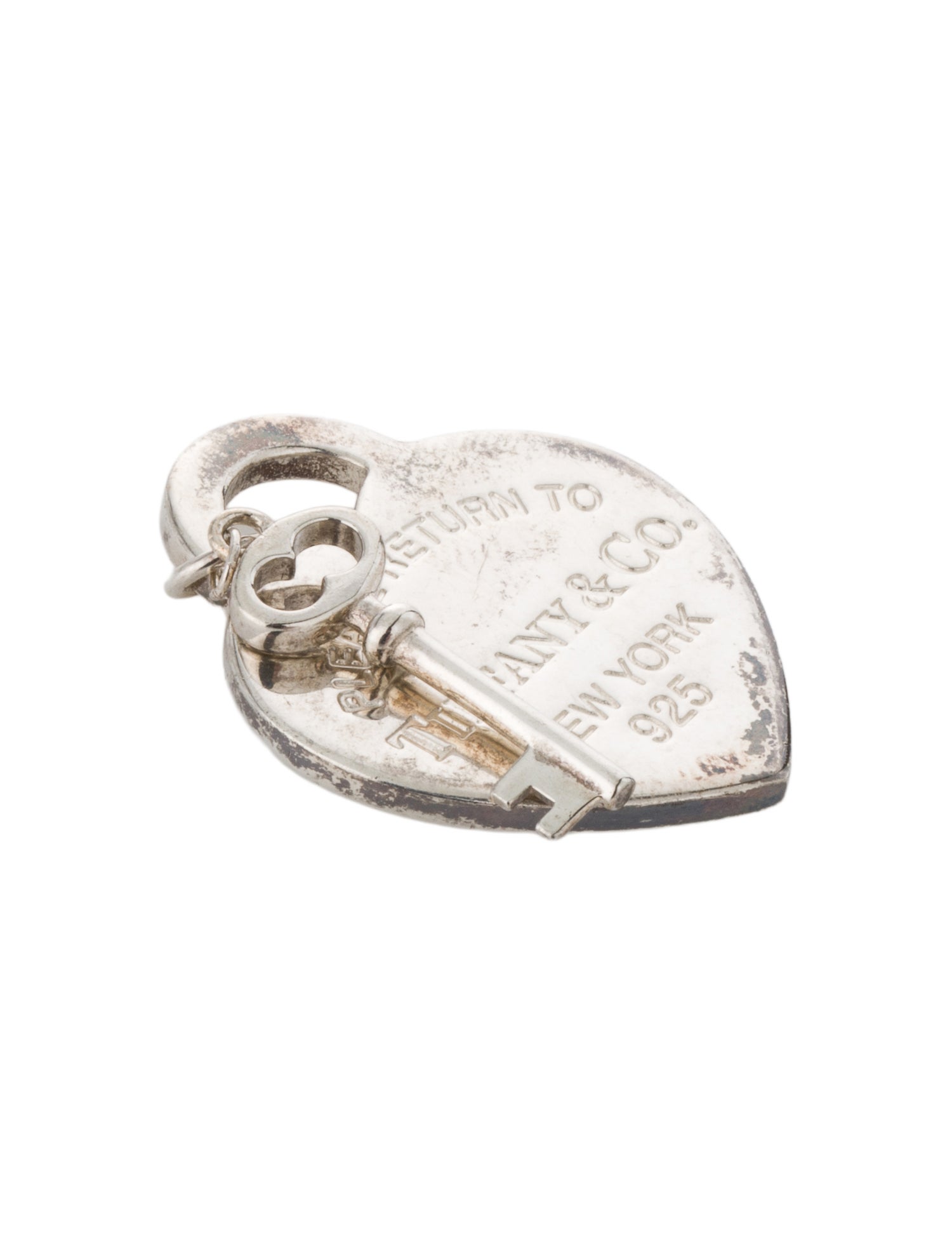 Tiffany & Co. Heart Key Charm Pendant