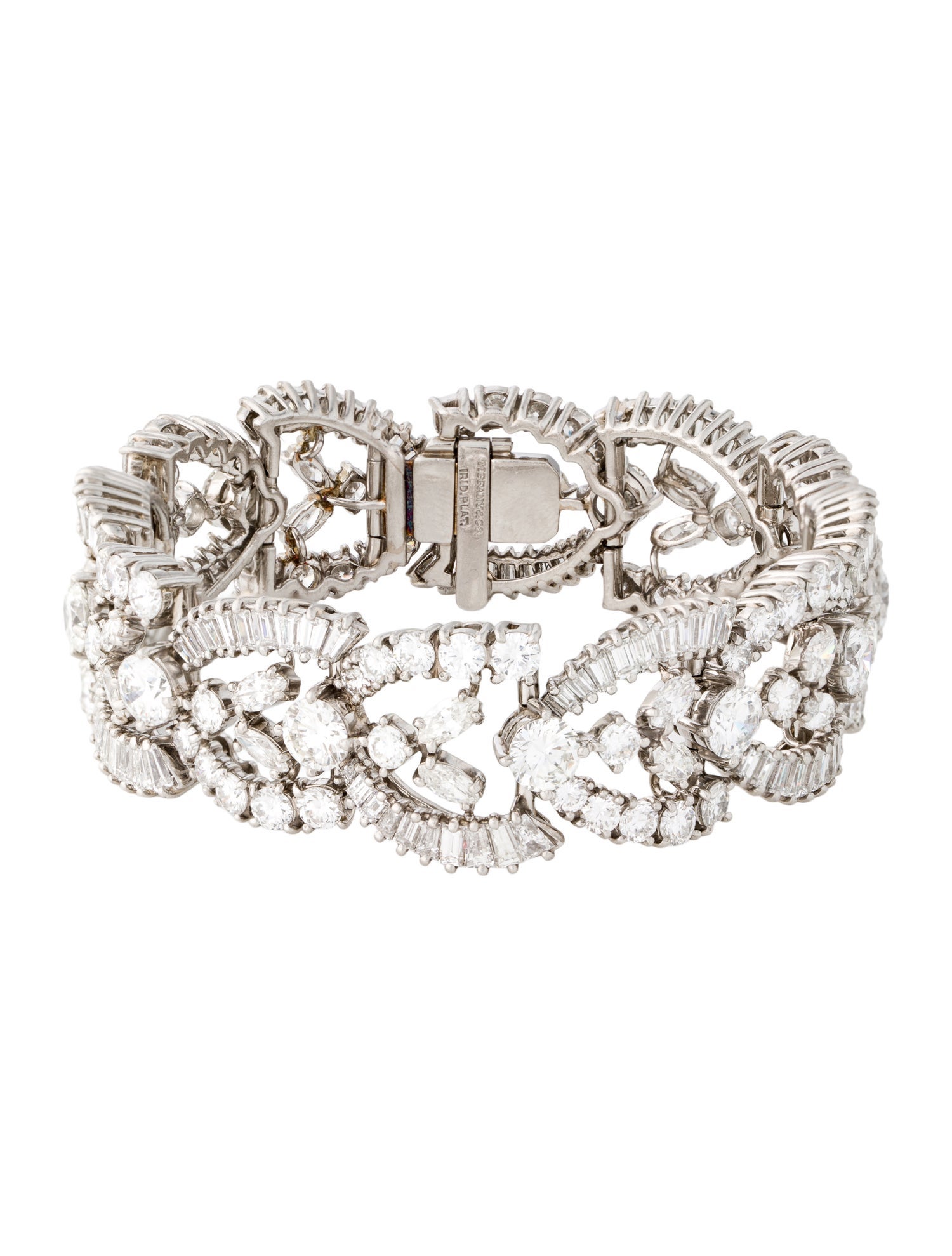 Tiffany & Co. Vintage Platinum 28.00ctw Diamond Link Bracelet