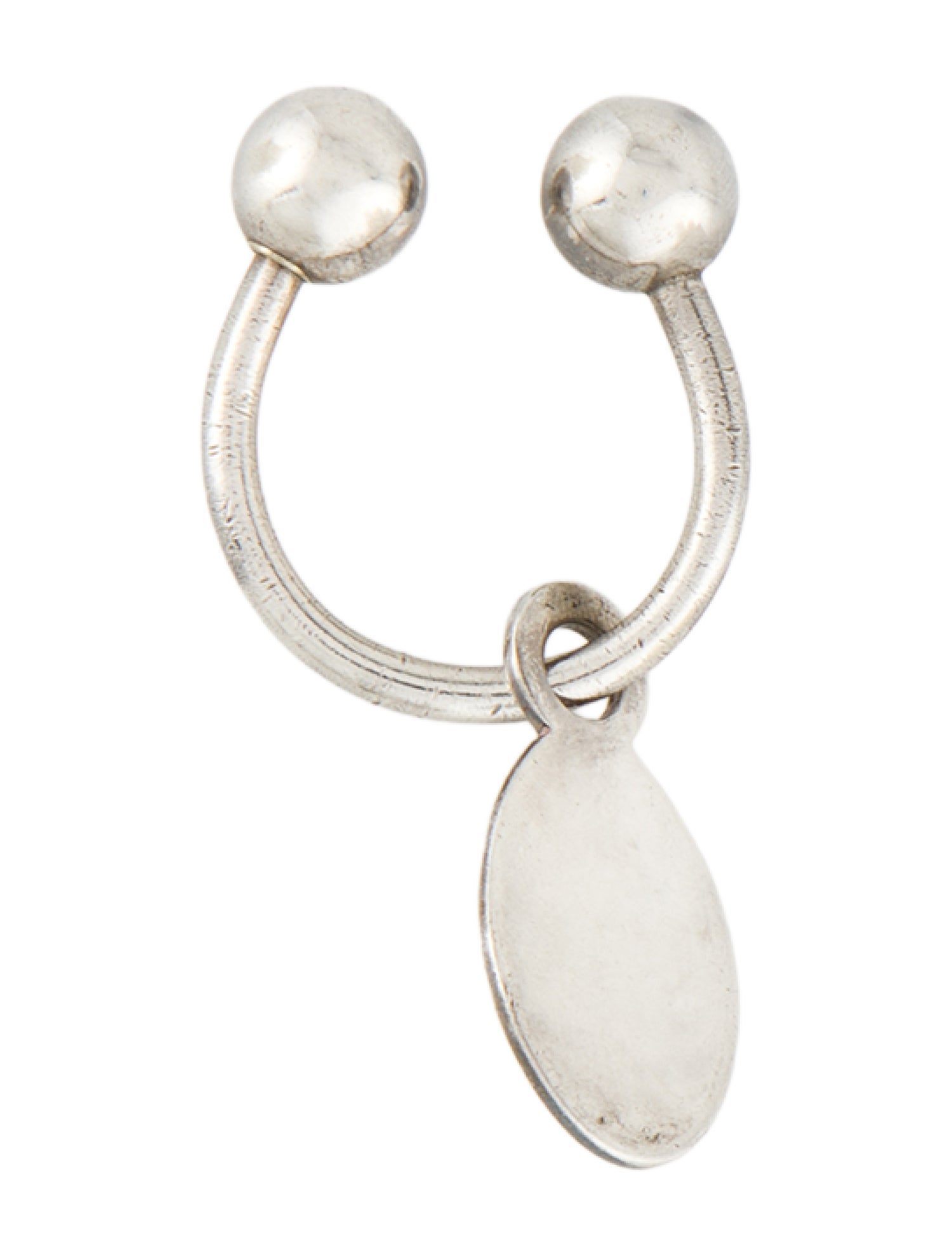 Tiffany & Co. Oval Tag Screwball Key Ring