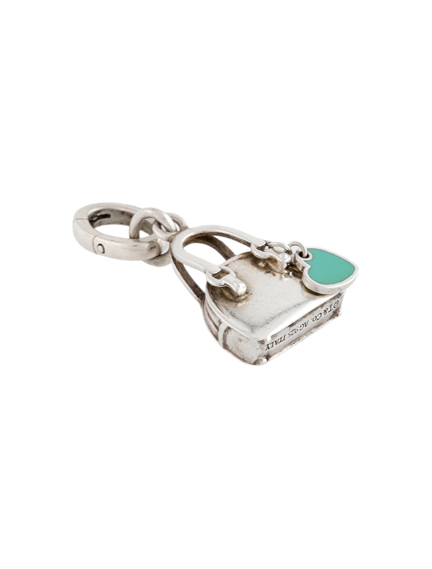 Tiffany & Co. Enamel Heart Purse Charm