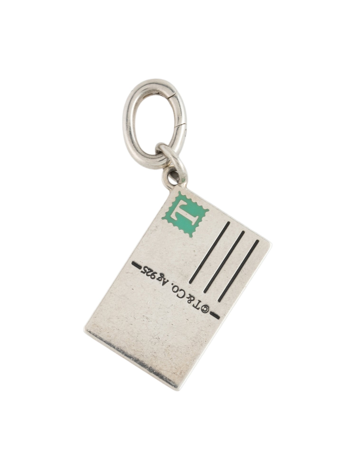 Tiffany & Co. Enamel 'Greetings From Las Vegas' Postcard Charm