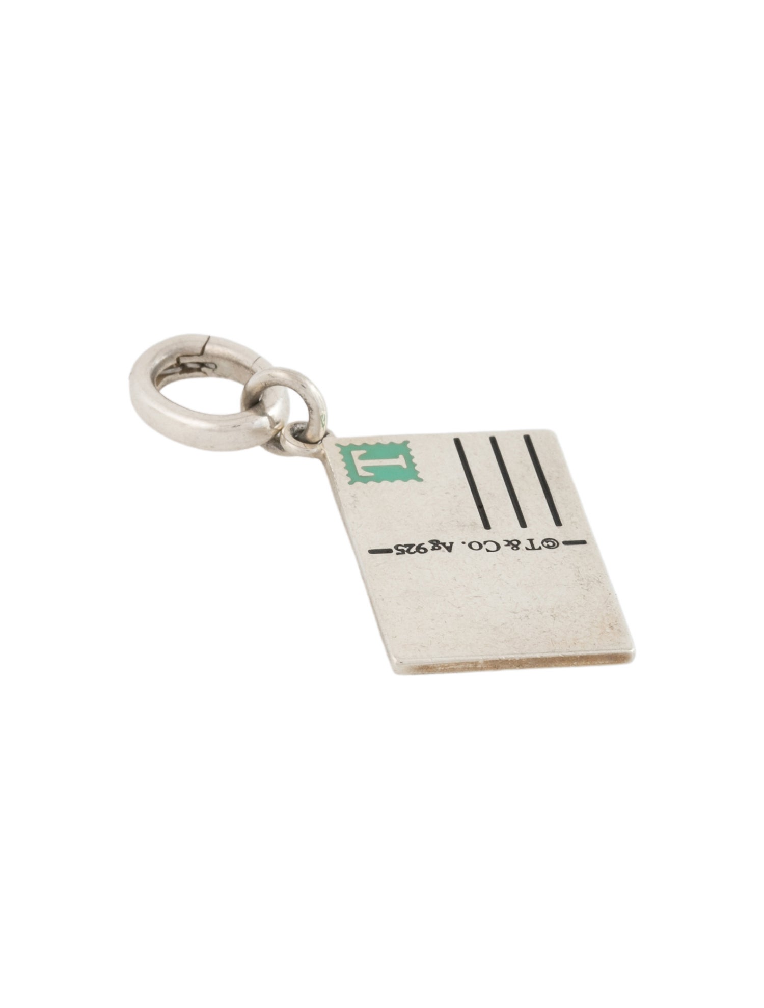 Tiffany & Co. Enamel 'Greetings From Las Vegas' Postcard Charm