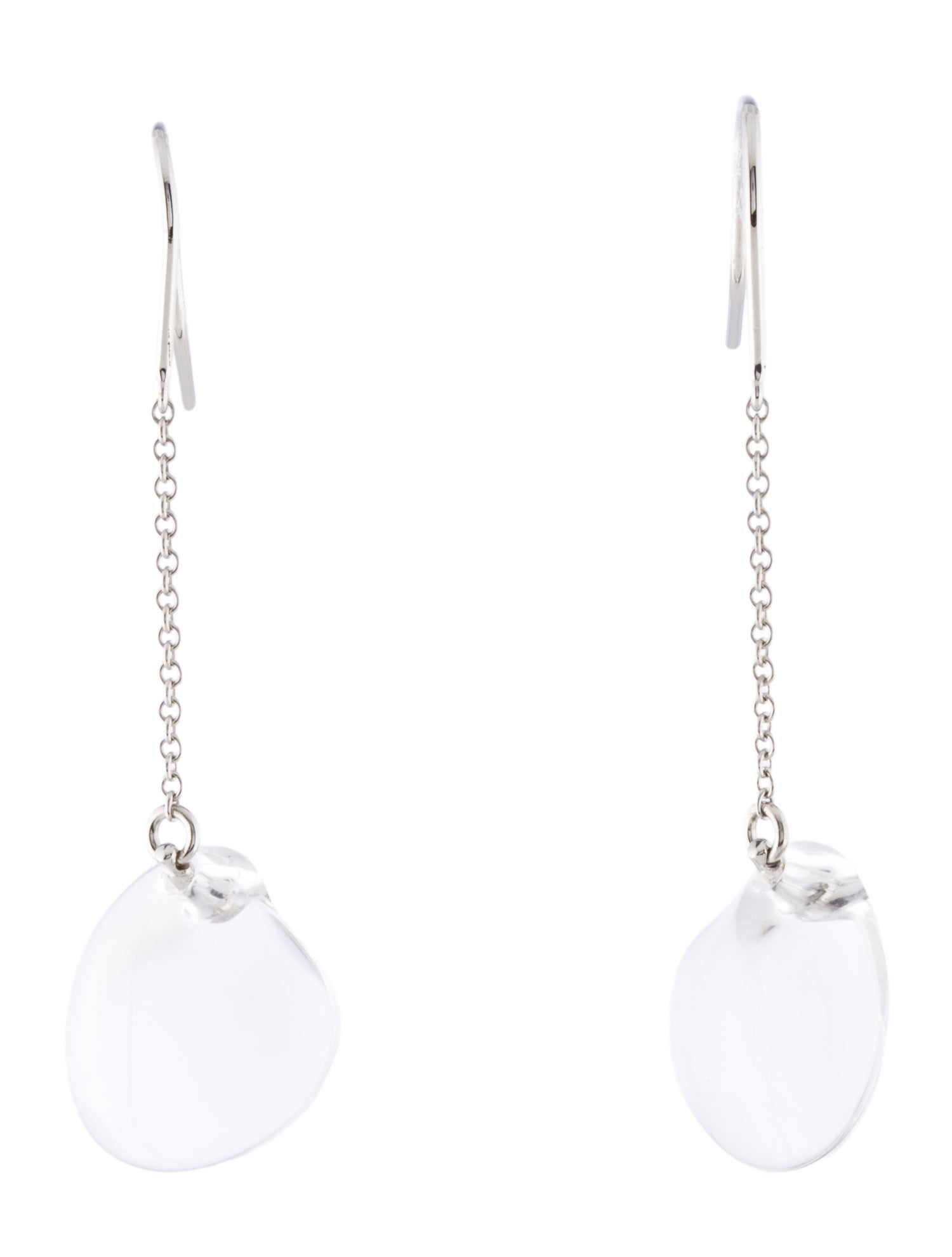 Tiffany & Co. Quartz Cat Island Isle Shell Drop Earrings