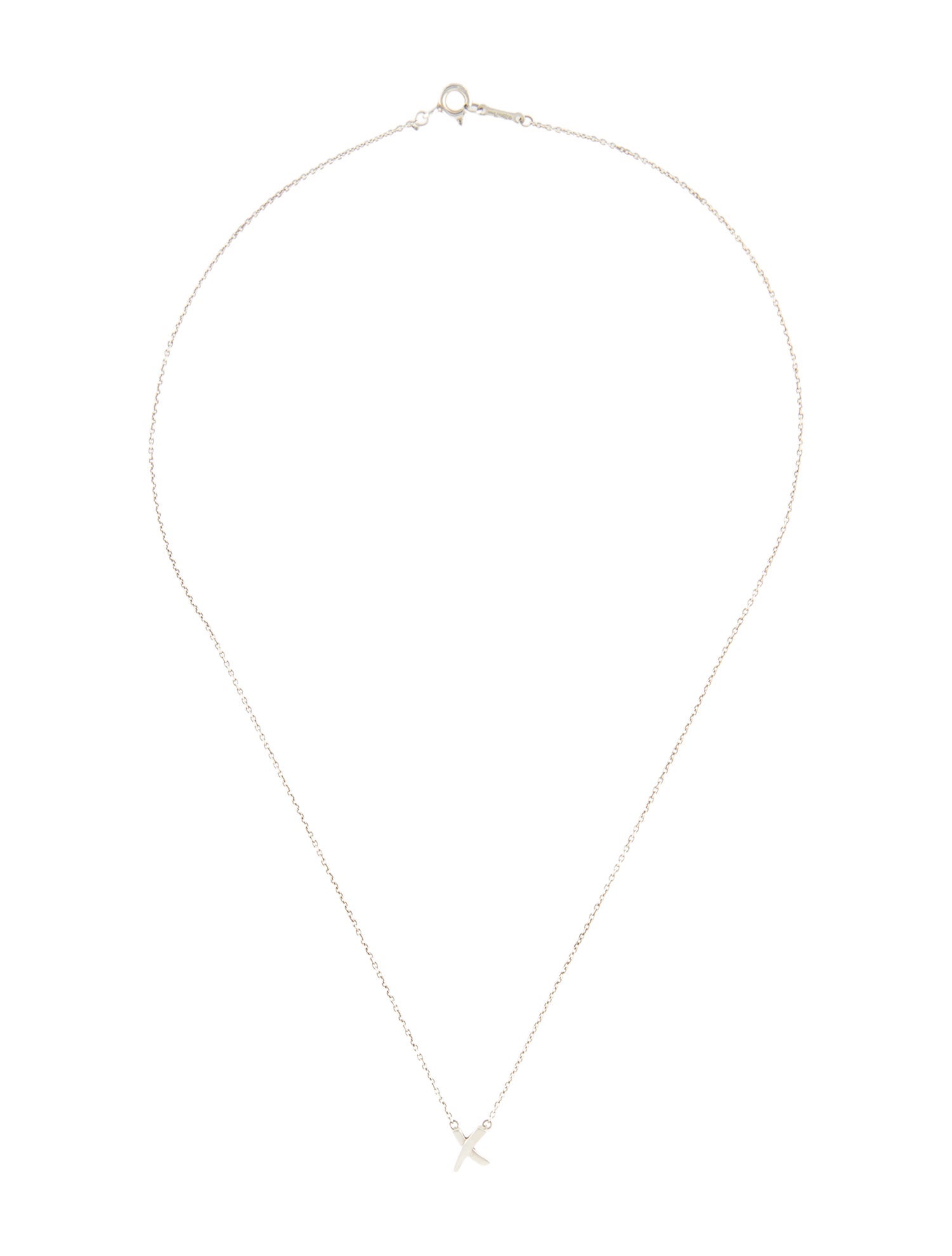 Tiffany & Co. Mini X Pendant Necklace