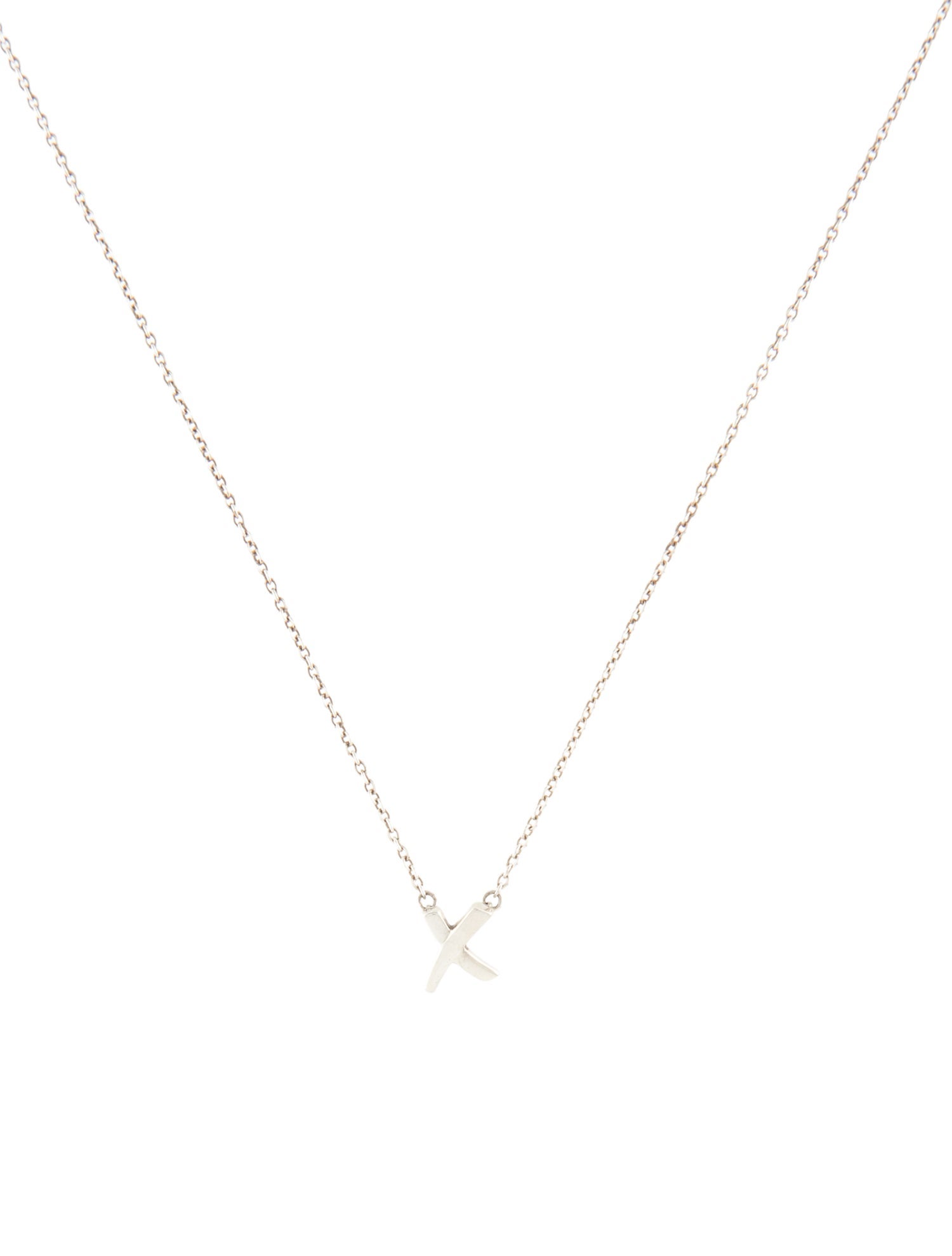 Tiffany & Co. Mini X Pendant Necklace