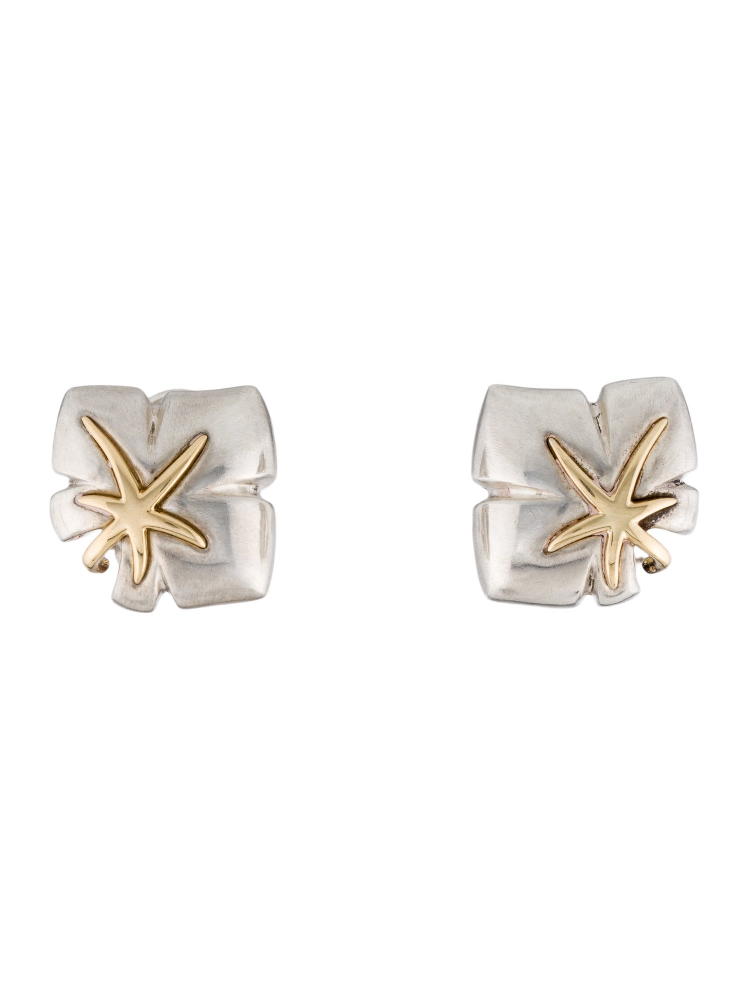 Tiffany & Co. Two-Tone Earclips