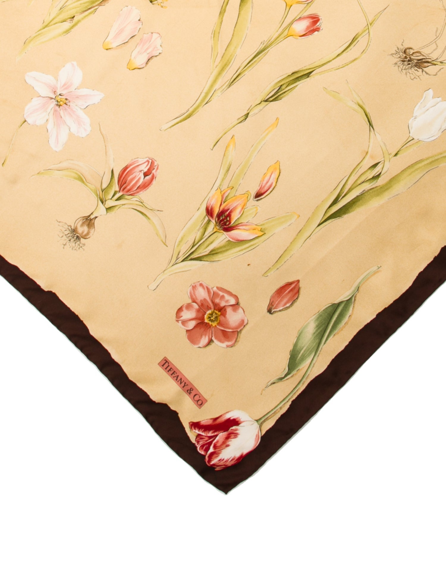 Tiffany & Co. Silk Floral Print Scarf
