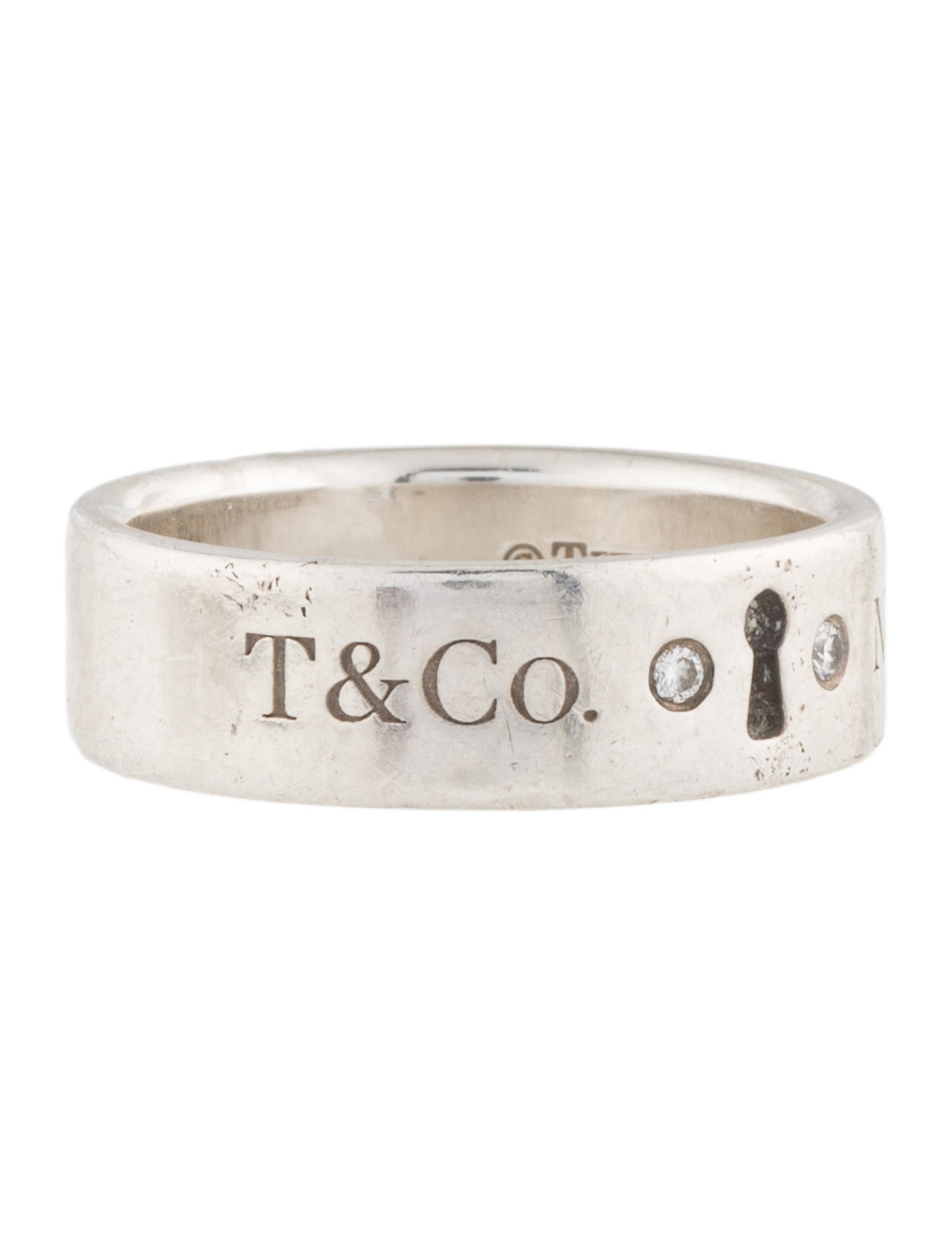 Tiffany & Co. Diamond Keyhole Band