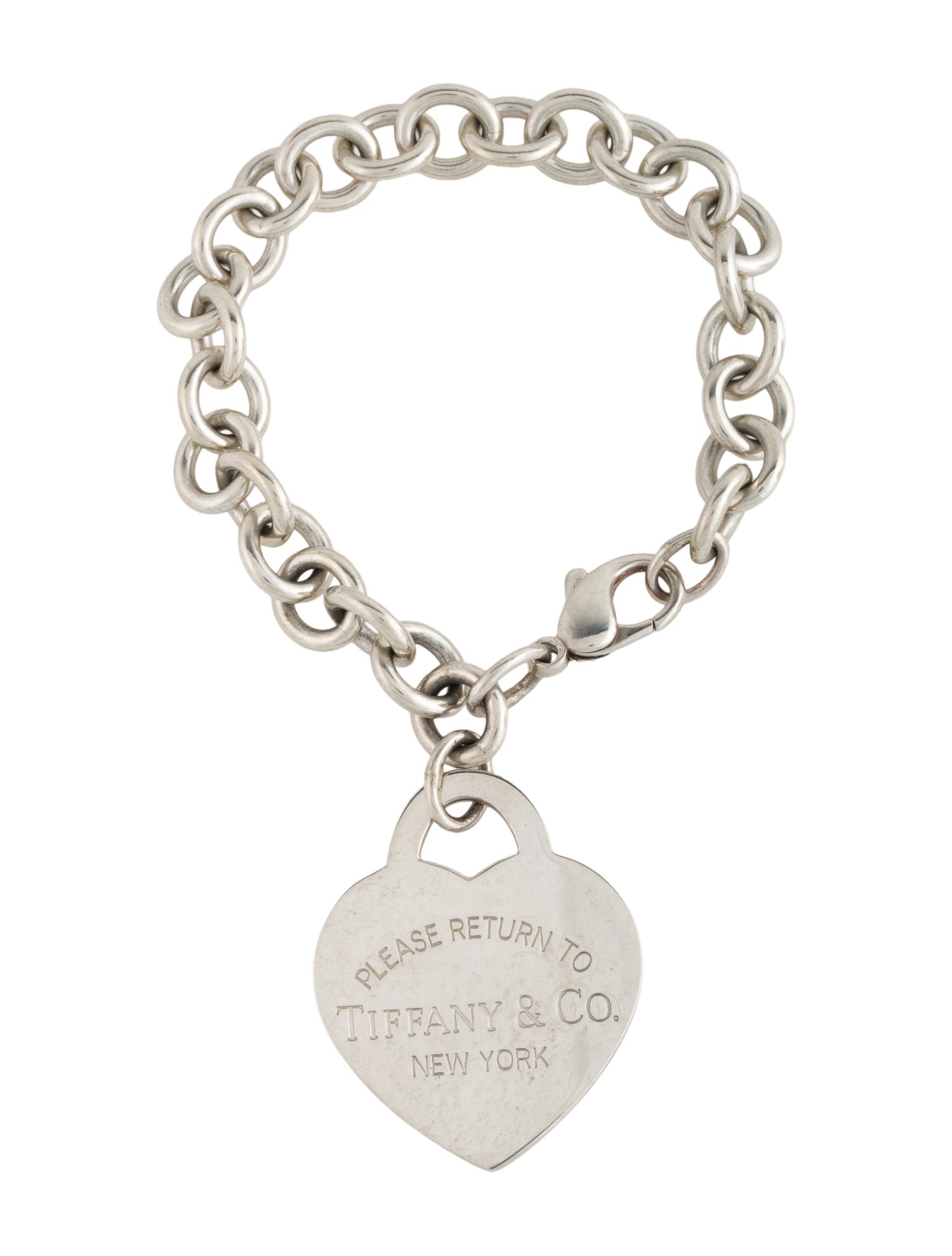 Tiffany & Co. Extra Large Heart Tag Charm Bracelet