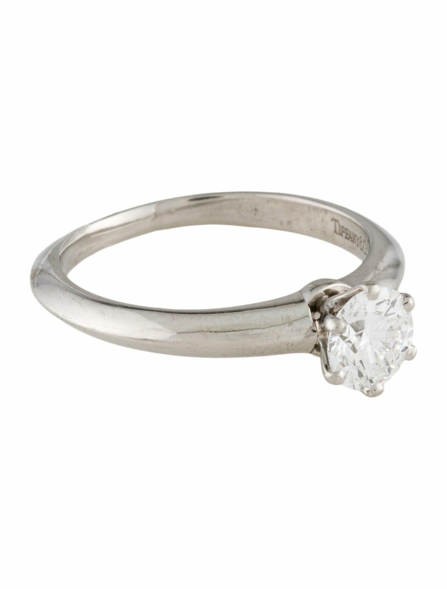 Tiffany & Co. Platinum Diamond Solitaire Engagement Ring