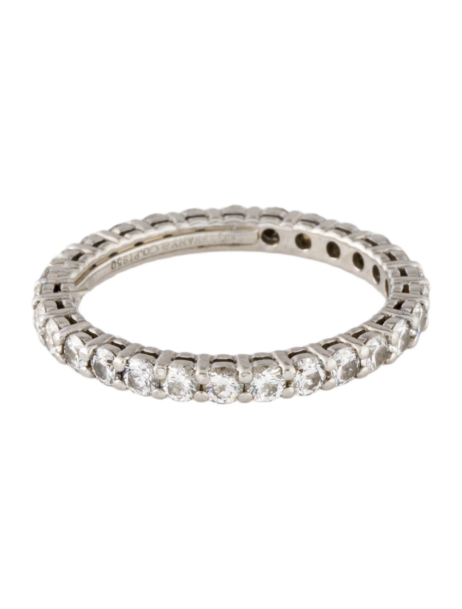 Tiffany & Co. Platinum Diamond Forever Eternity Band