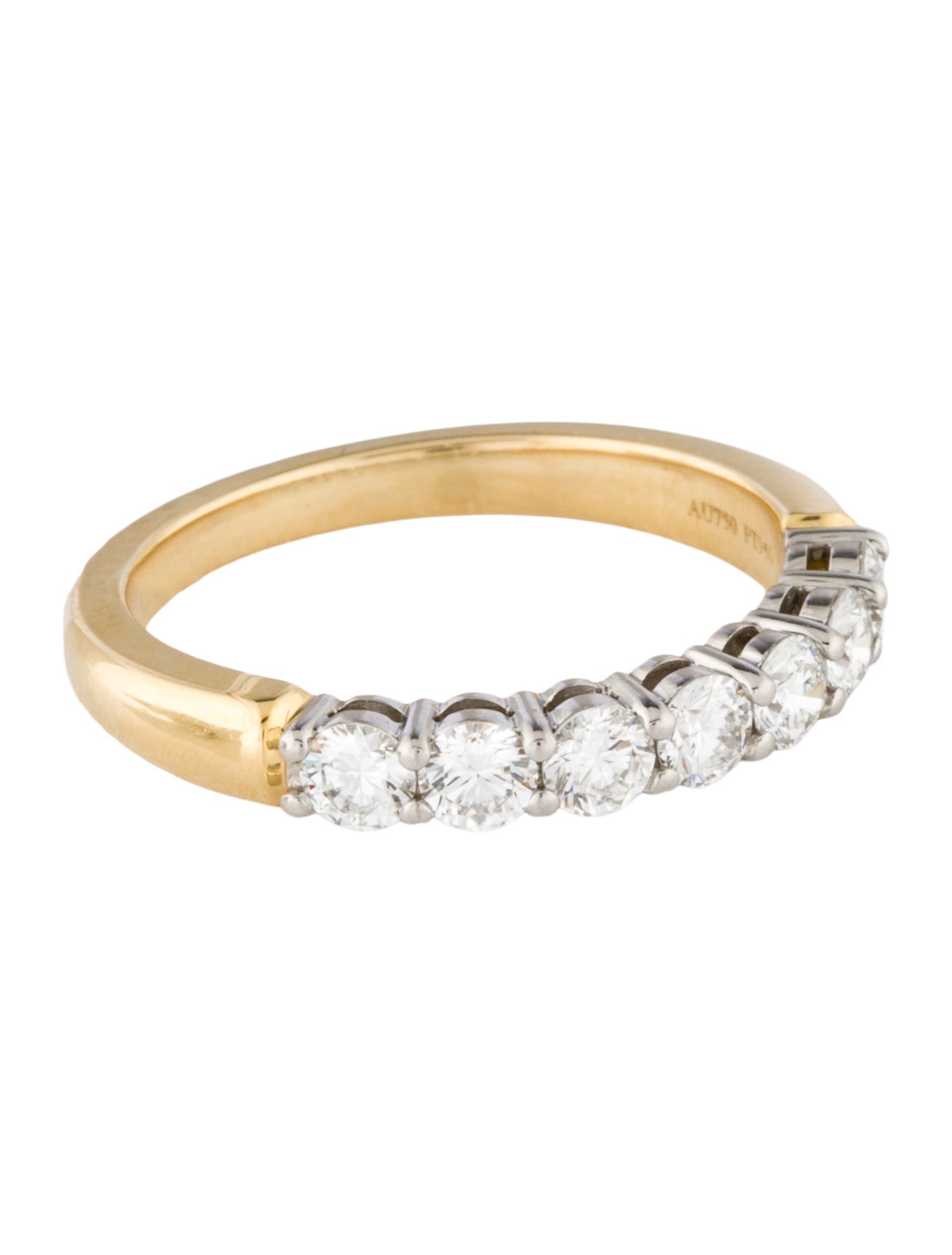 Tiffany & Co. 18K Diamond Half Circle Band