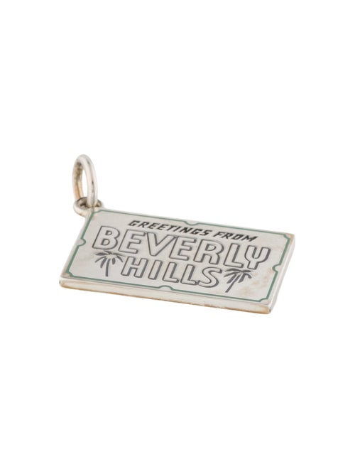 Tiffany & Co. Enamel 'Greetings from Beverly Hills' Postcard Charm