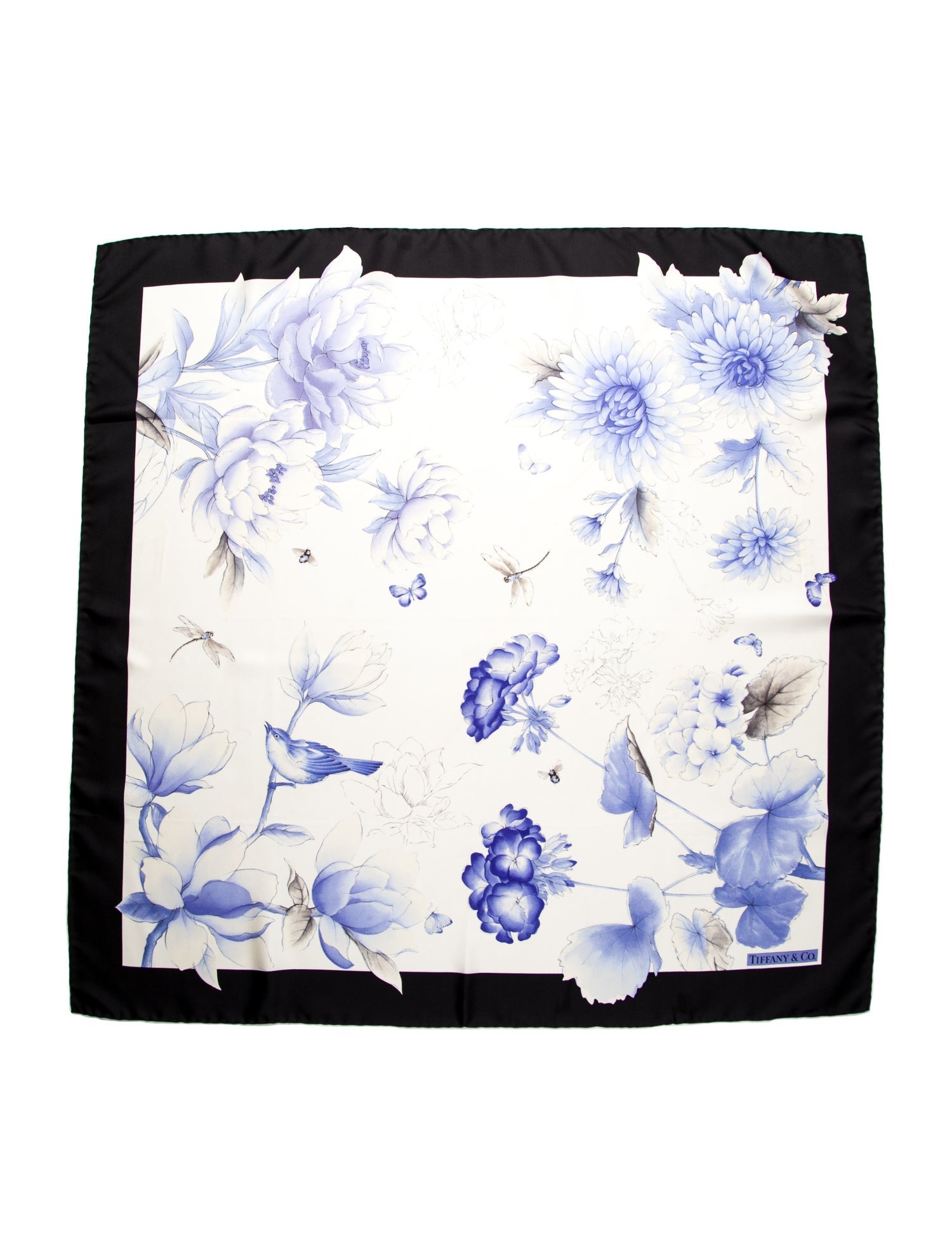 Tiffany & Co. Silk Floral Print Scarf