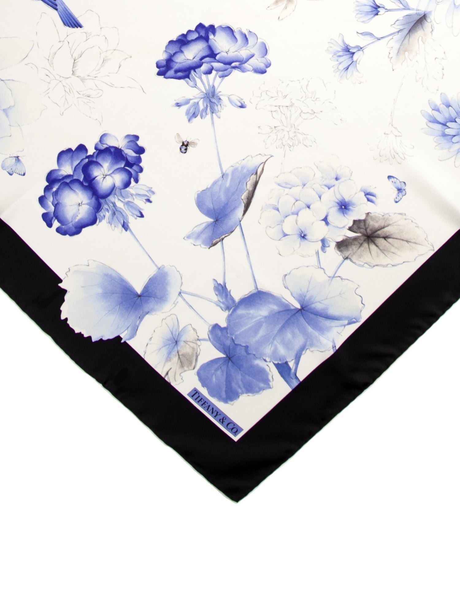 Tiffany & Co. Silk Floral Print Scarf