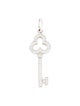 Tiffany & Co. 18K Diamond Trefoil Key Pendant
