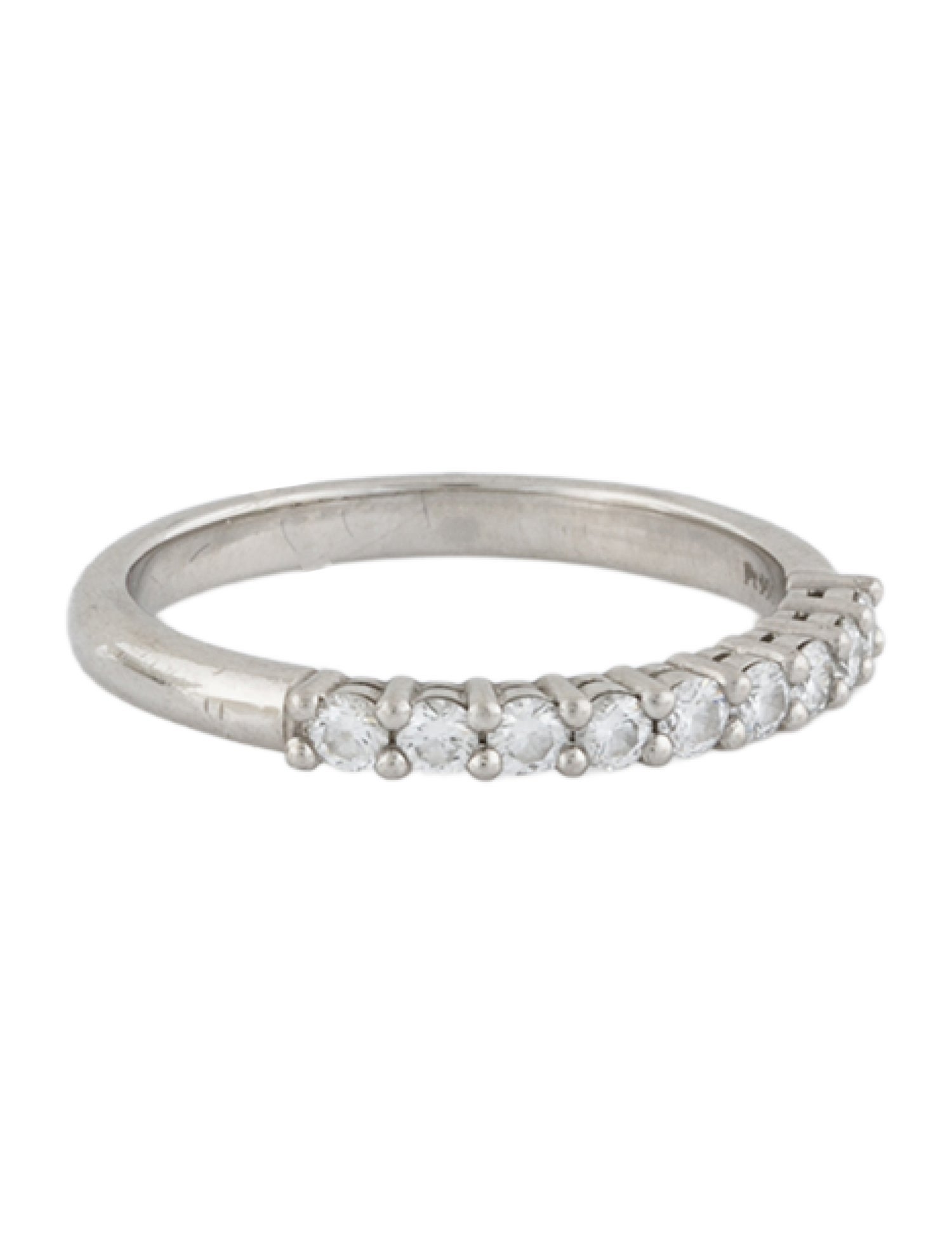 Tiffany & Co. Platinum Diamond Tiffany Forever Half-Circle Band