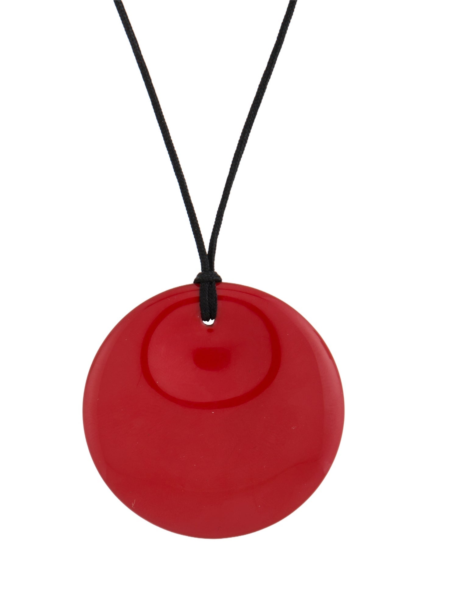 Tiffany & Co. Wood & Lacquer Round Pendant