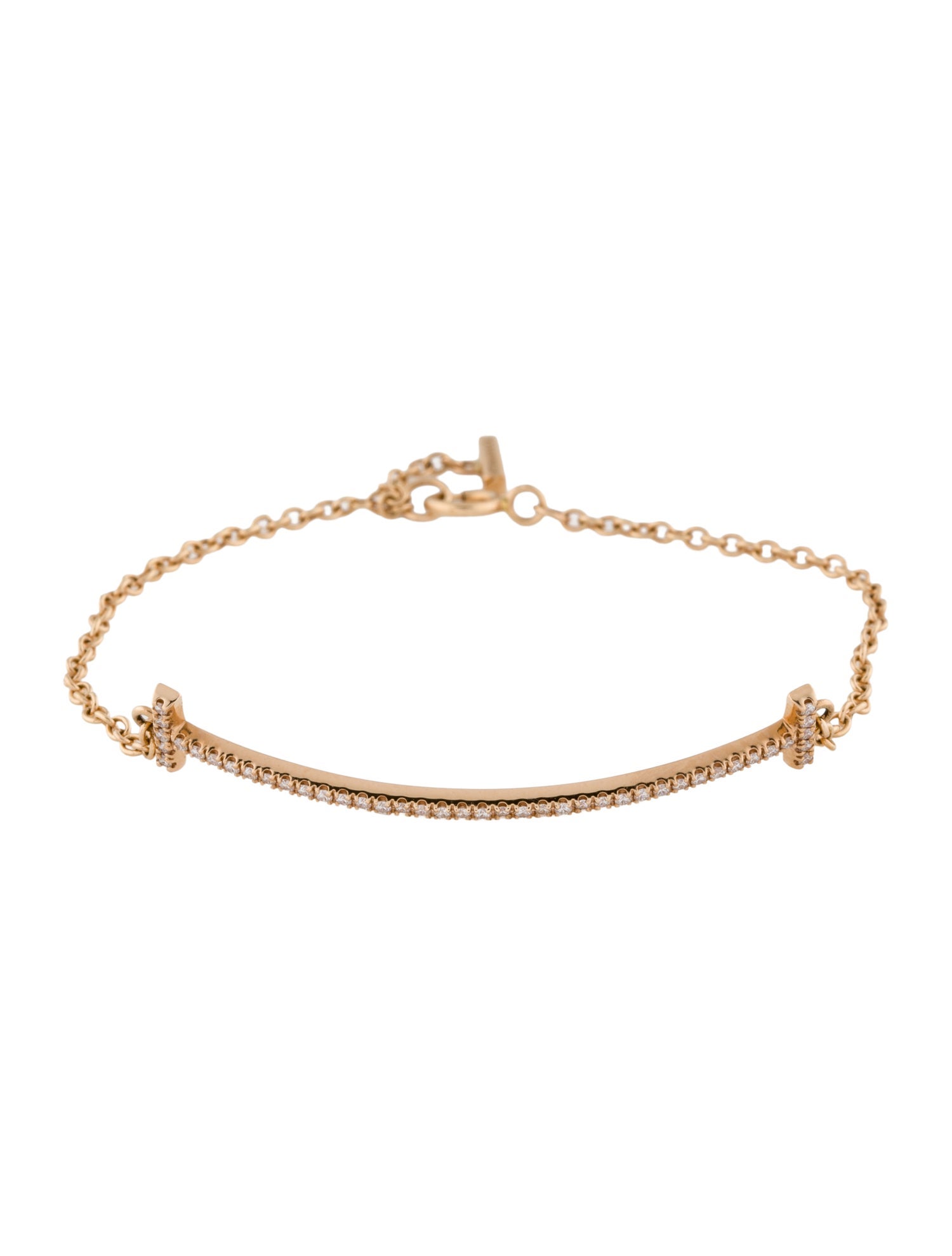 Tiffany & Co. 18K Diamond Smile Bracelet