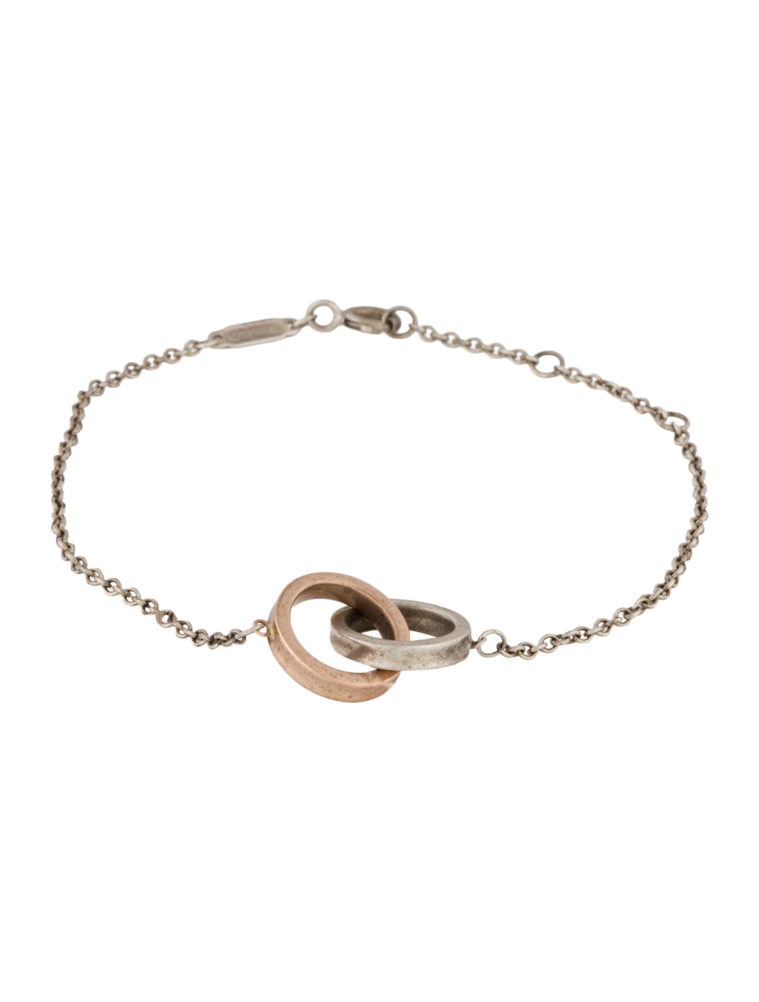Tiffany & Co. Two-Tone Interlocking Circles Chain Bracelet