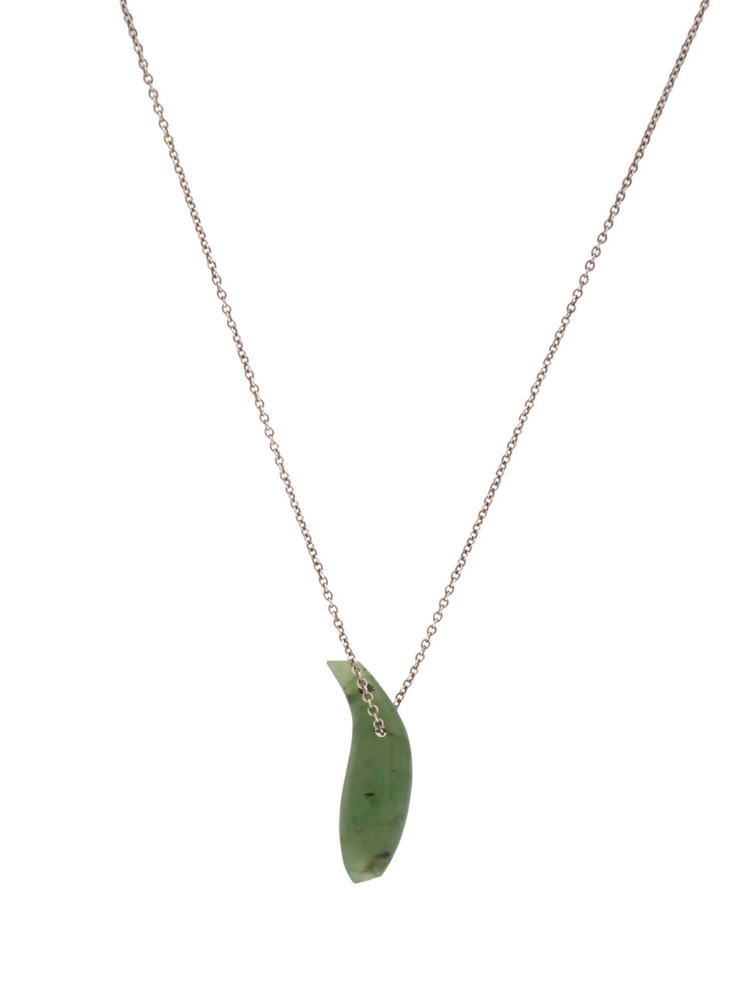Tiffany & Co. Frank Gehry Nephrite Fish Necklace