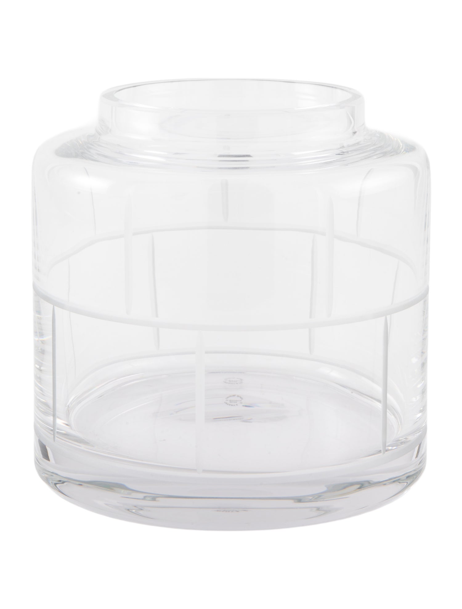 Tiffany & Co. Modern Bamboo Crystal Rose Vase