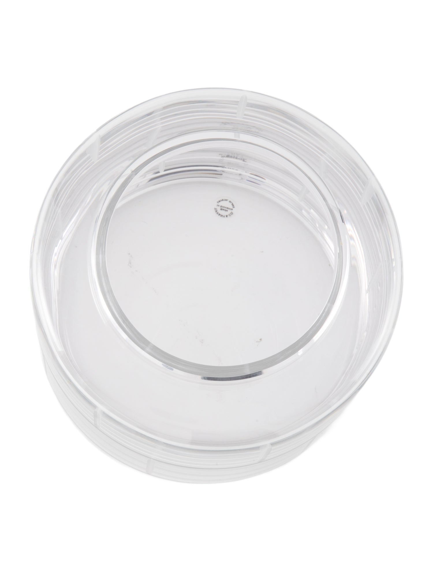 Tiffany & Co. Modern Bamboo Crystal Rose Vase