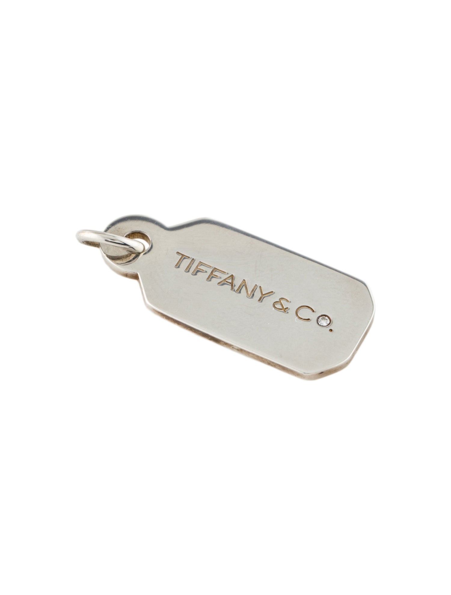 Tiffany & Co. Diamond Dog Tag Pendant