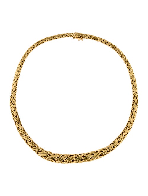 Tiffany & Co. 18K Graduated Byzantine Collar Necklace