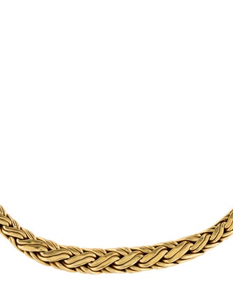 Tiffany & Co. 18K Graduated Byzantine Collar Necklace