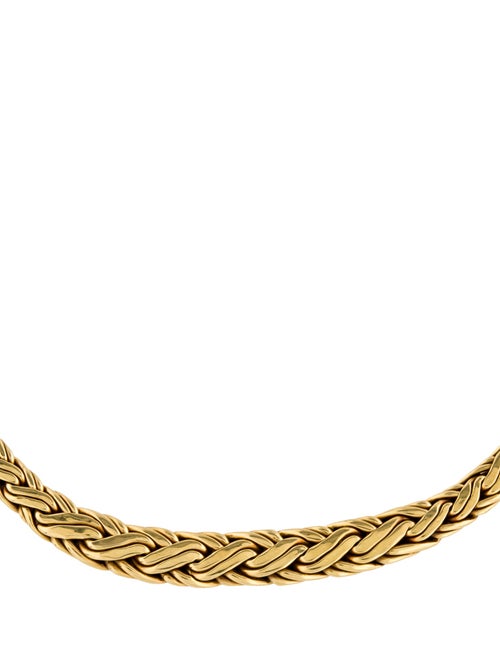 Tiffany & Co. 18K Graduated Byzantine Collar Necklace