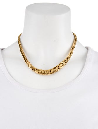 Tiffany & Co. 18K Graduated Byzantine Collar Necklace