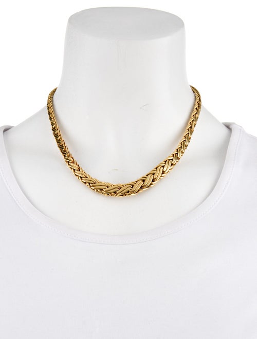 Tiffany & Co. 18K Graduated Byzantine Collar Necklace