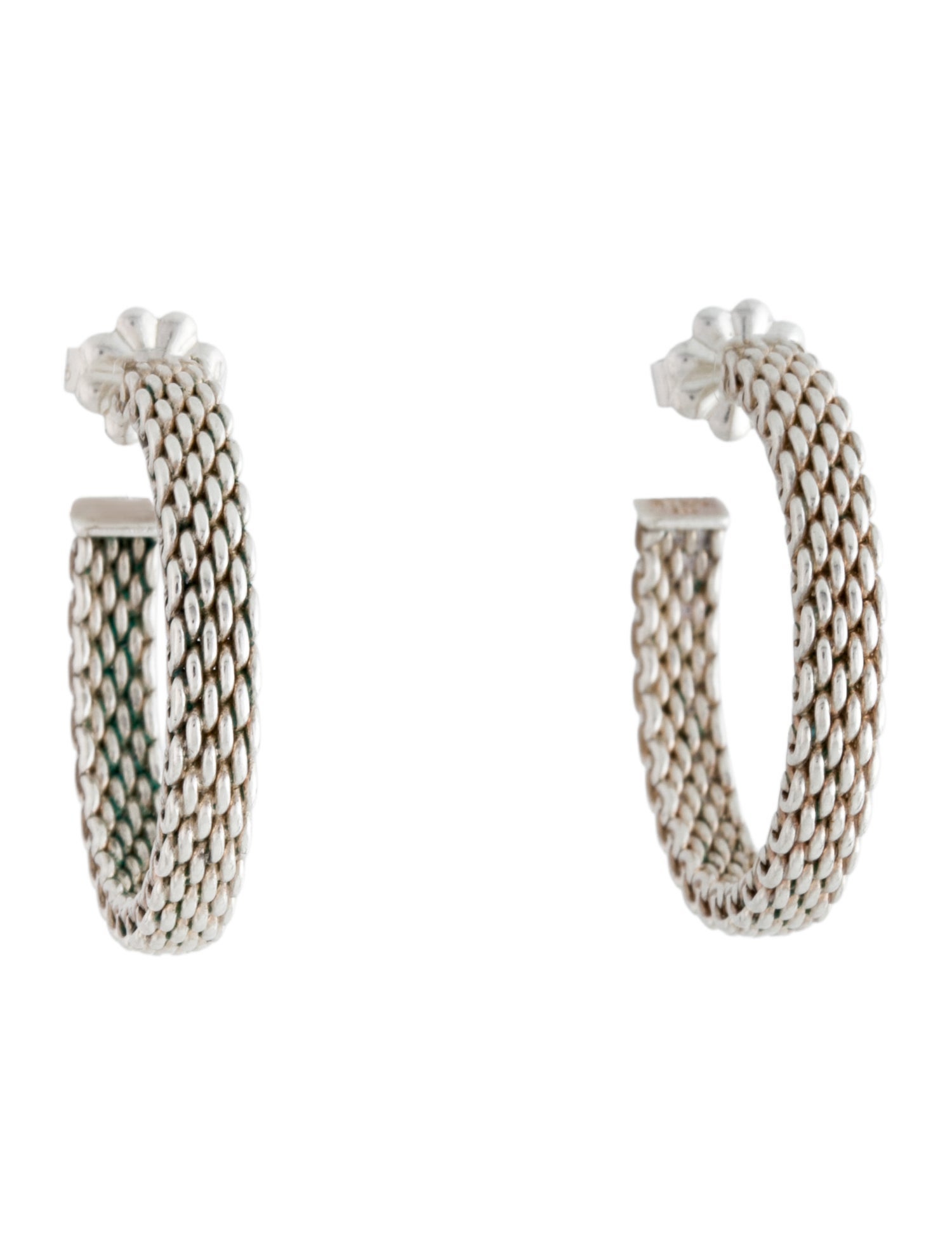 Tiffany & Co. Somerset Mesh Hoop Earrings