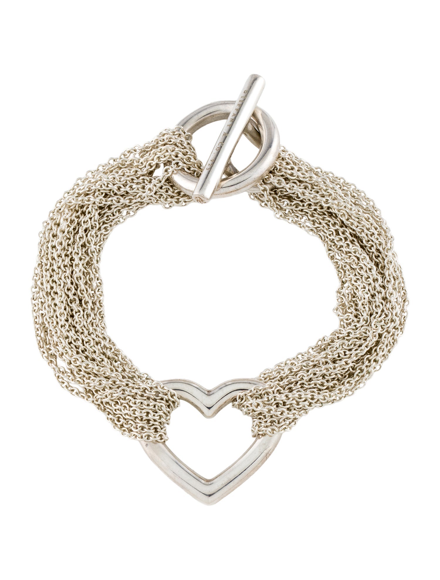 Tiffany & Co. Multichain Heart Toggle Bracelet