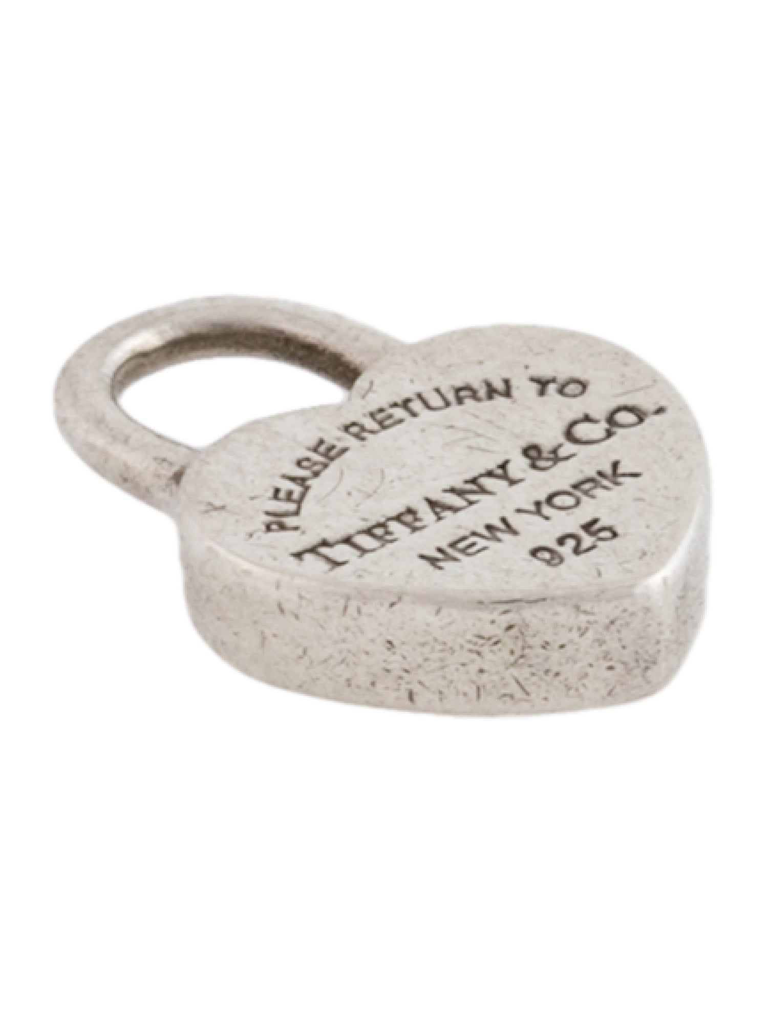Tiffany & Co. Padlock Mini Heart Tag Pendant Charm