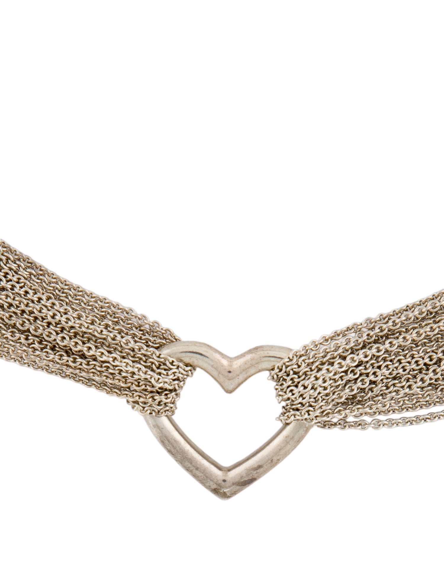 Tiffany & Co. Heart Multi Strand Toggle Necklace
